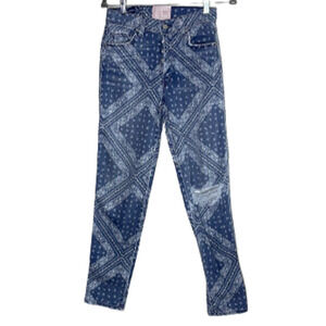 REVICE LA LA LAND CROP‎ DISTRESSED JEANS SIZE 26
